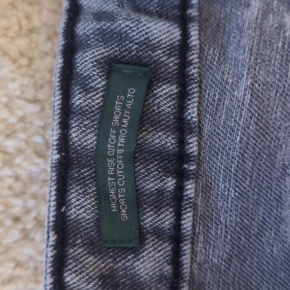 Wild Fable Gray Distressed Highest Rise Cut Off Shorts Size 16W - Picture 3 of 4